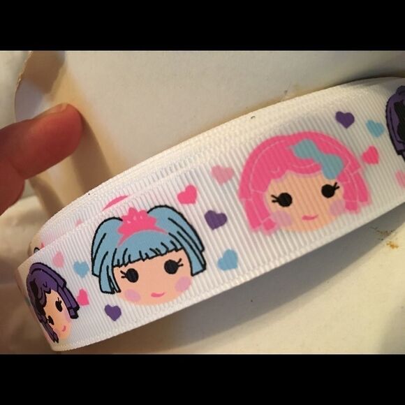 5/$24 grosgrain Ribbon 7/8” NEW 5 yards doll faces - Picture 7 of 8